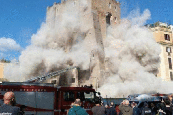 Обвал вежі в Римі: Італія вимагає офіційних вибачень від Росії