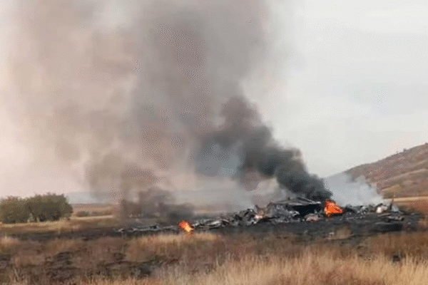 Військовий літак Туреччини впав на кордоні Грузії та Азербайджану