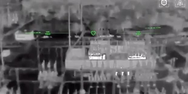 Мадяр показав, як Сили безпілотних систем уражають електропідстанцію Алчевського металургійного комбінату (відео)