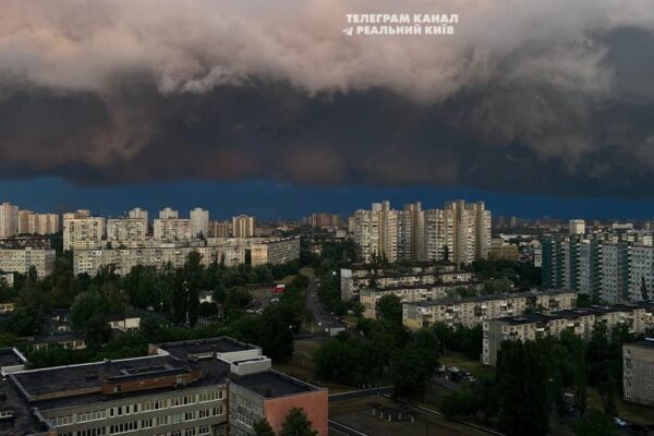 Негода в Києві: падають дерева, перебої зі світлом