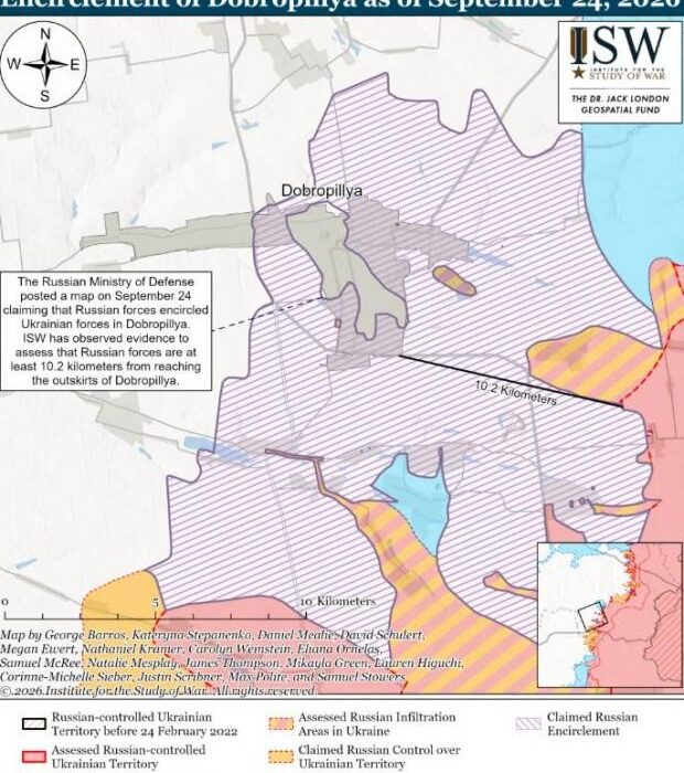 Росія намагається видати бажане за дійсне: ISW пояснив заяви про Добропілля